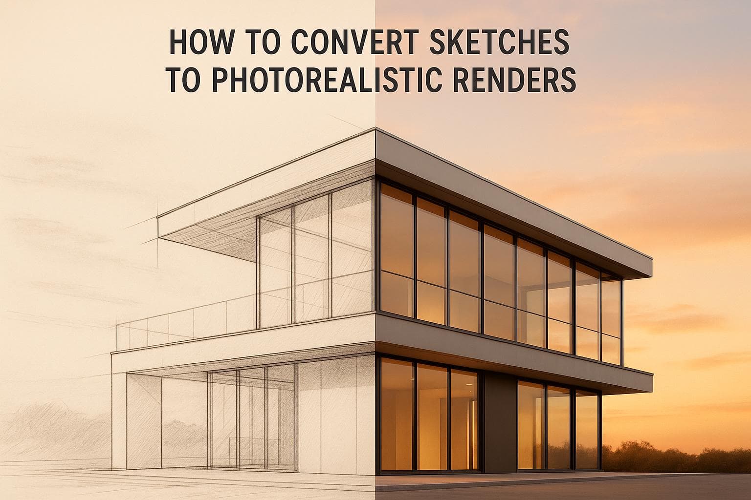 How to Convert Sketches to Photorealistic Renders